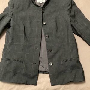 70s Giorgio Armani Women's Plaid Suit (Blazer and Skirt Set)